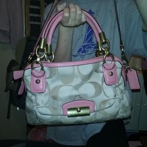 Pink/Brown Coach Purse